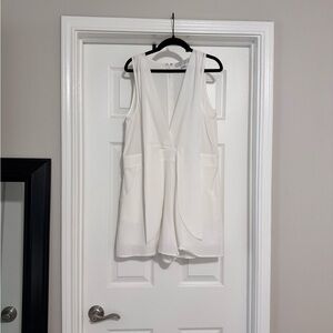 FAVLUX White Sleeveless Romper